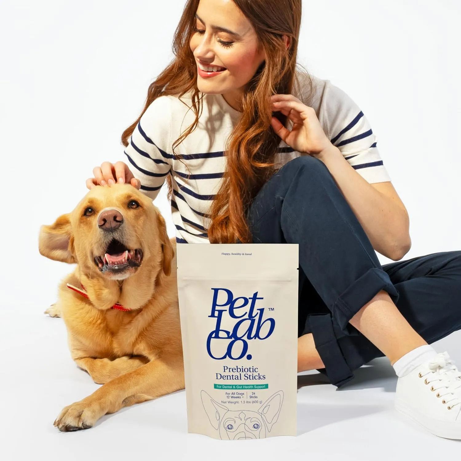 PetLab Co. Dental Sticks  Dog Dental Chews -Target Plaque & Tartar Build-Up at The Source - Designed to Maintain Your Dogs Oral Health, Keep Breath Fresh and Provide Digestive Help (24 Sticks)