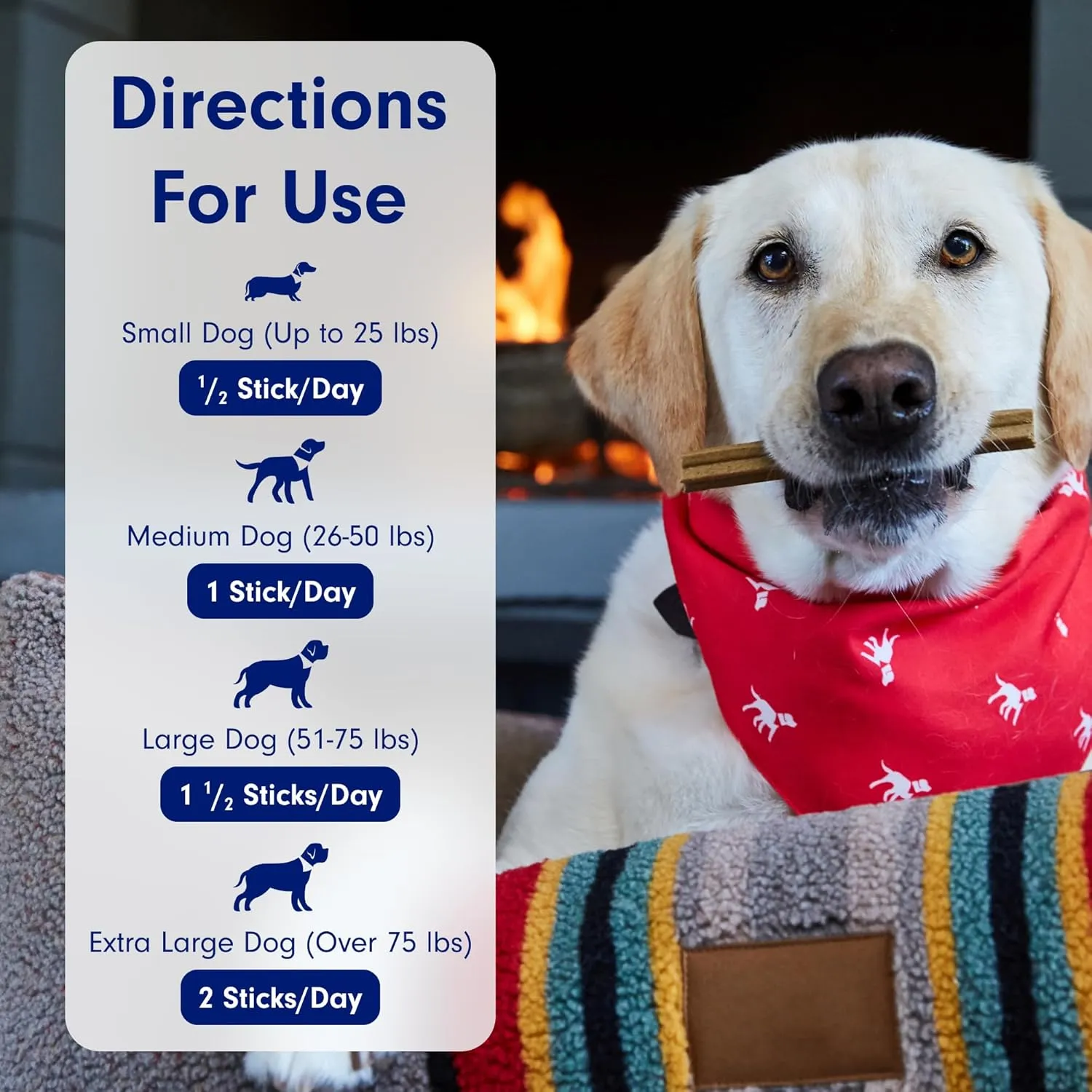 PetLab Co. Dental Sticks  Dog Dental Chews -Target Plaque & Tartar Build-Up at The Source - Designed to Maintain Your Dogs Oral Health, Keep Breath Fresh and Provide Digestive Help (6 Sticks)