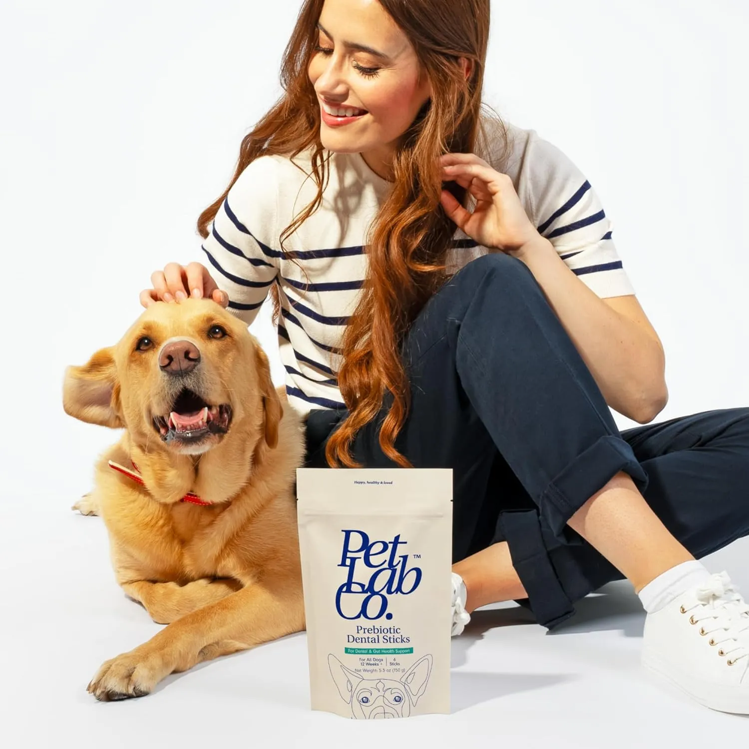 PetLab Co. Dental Sticks  Dog Dental Chews -Target Plaque & Tartar Build-Up at The Source - Designed to Maintain Your Dogs Oral Health, Keep Breath Fresh and Provide Digestive Help (6 Sticks)