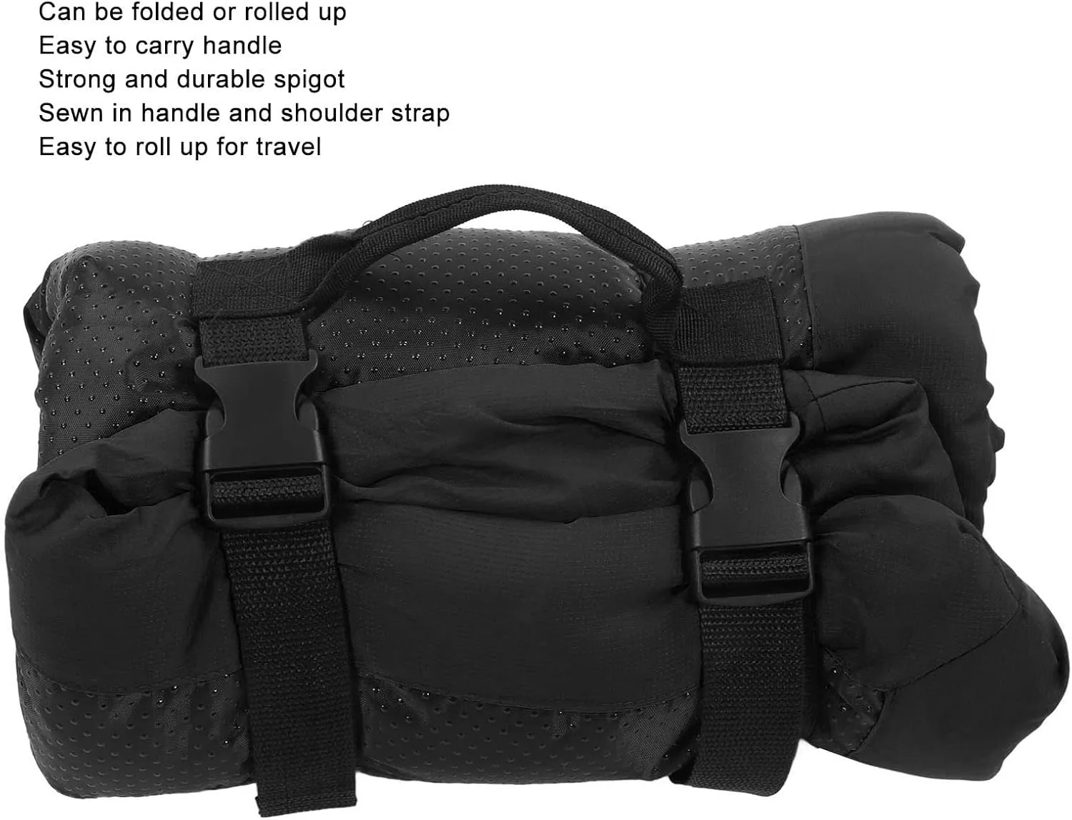 Portable Dog Travel Bed, Foldable, Easy to Carry, Washable Pet Mat, Ideal for Camping, Cars, Outdoor Activity (Grey)