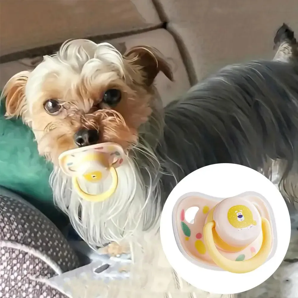 Practical Pet Calming Pacifier | Soft Silicone Chew-Resistant Molar Toy for Dogs and Cats | Pet Bite Toy M0L1 | Alo Trendy