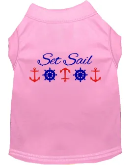 Set Sail Embroidered Dog Shirt Light Pink Xxl (18)