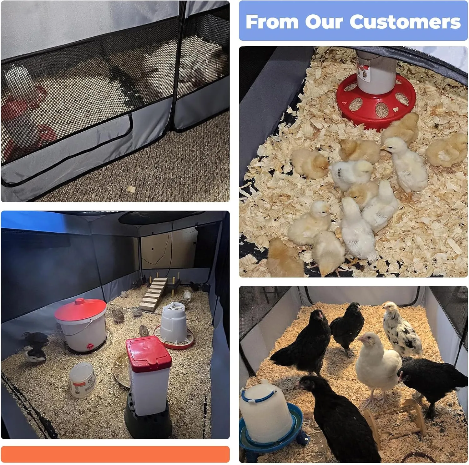 Small Animals Playpen Pop up Small Pet Cage Enclosure Hutch Tent Chick Run Brooder Box Coop Foldable Kennel for Kitten Ferret Puppy Guinea Pig Rabbit Hamster Chinchillas(No Divider, Unified Space)