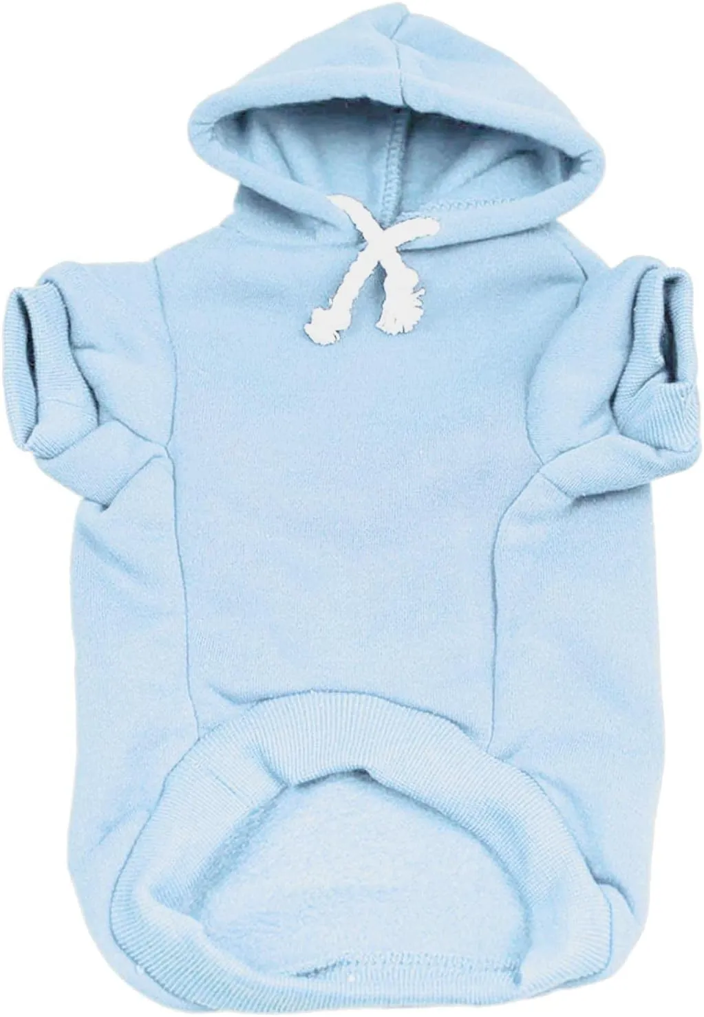 Soon to Be Big Brother Dog Hoodie Fleece Lined Pullover Sweatshirt with Leash Hole (Baby Blue, 6X-Large 52)