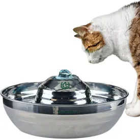 Stainless Steel Cat Water Fountain  67Oz Cat Fountain Water Bowl with 3 Water Filters  Automatic Pet Water Fountain for Dogs and Cats  Pet Drinking Fountain for Indoor and Outdoor