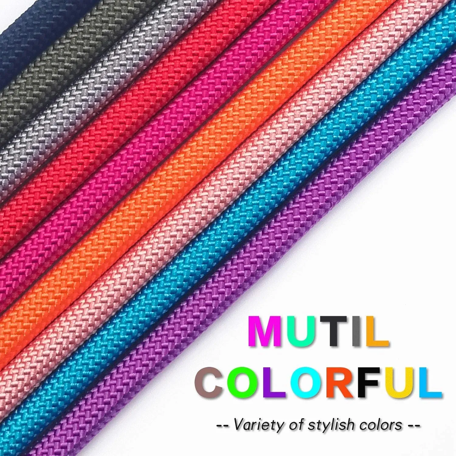 Strong Slip Rope Dog Training Leash (4ft) - Heavy Duty Durable Braided Nylon Lead with Rubber Stopper & Padded Handle - Large Medium Small Dogs No Pull Walk Leash (Orange, 1/2" x 4ft)