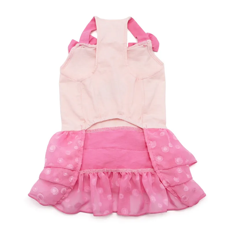 Super Sequins Pink Flamingo Dog Dress