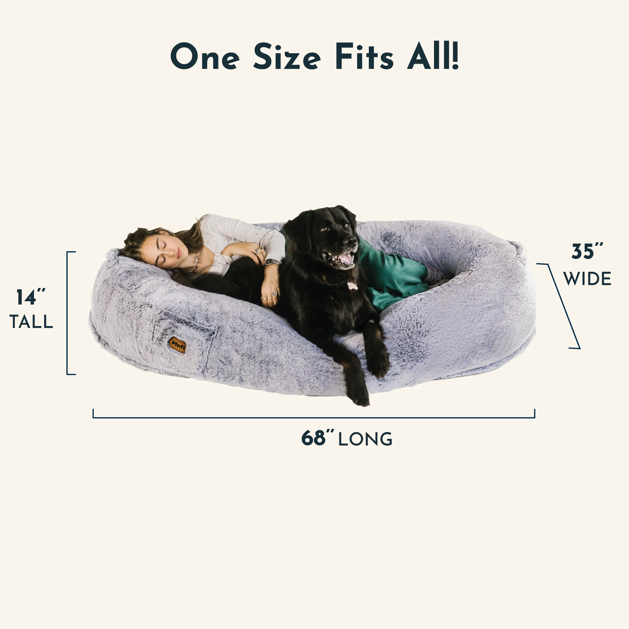 The Plufl Human Dog Bed