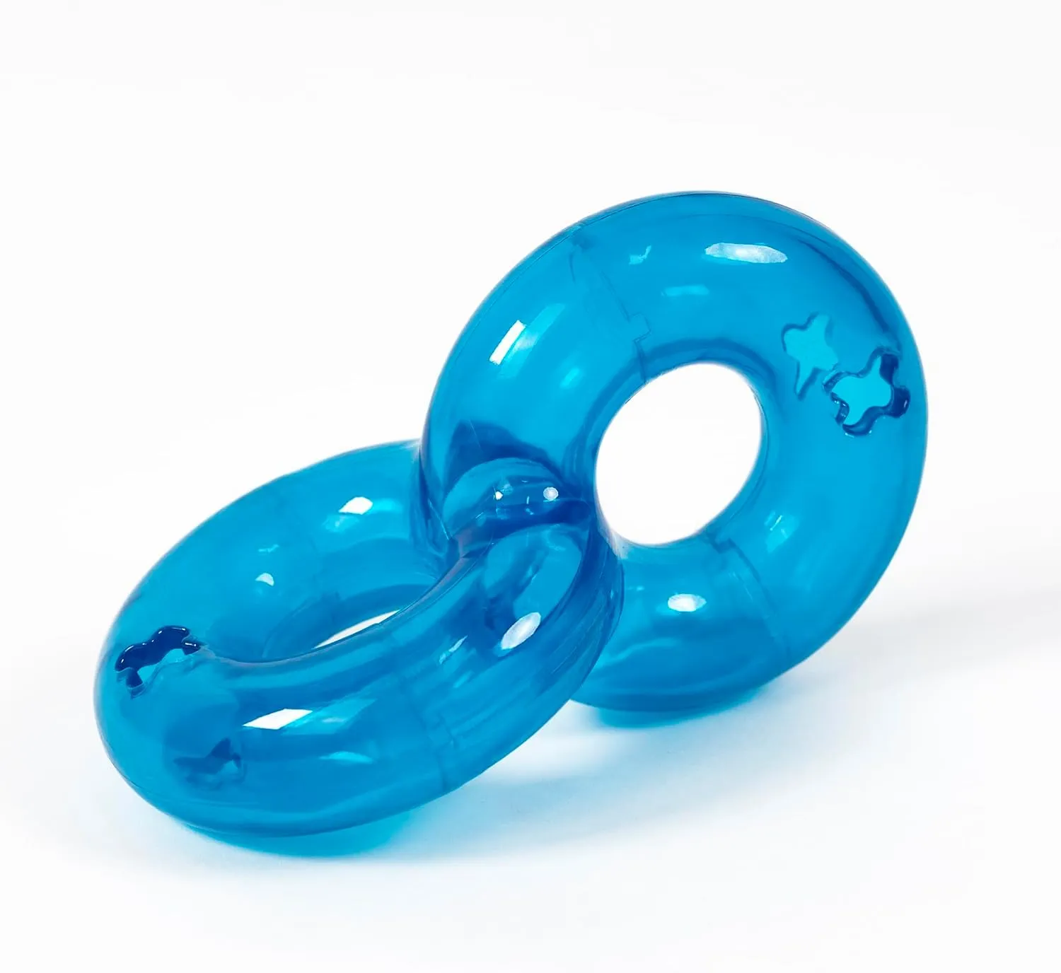 Treat Dispensing Dog Puzzle Toy, Nontoxic Bite Food Ball Slow Feeder, Dog Treat Dispenser, Exercise Game, IQ Training Ball-Feeder (Blue)