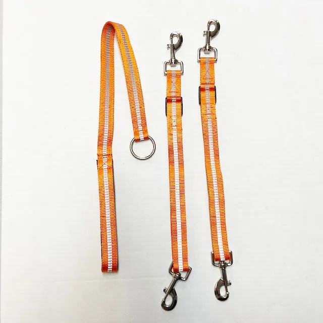 UK9 Reflective Leash Combos with Harness or Coupler