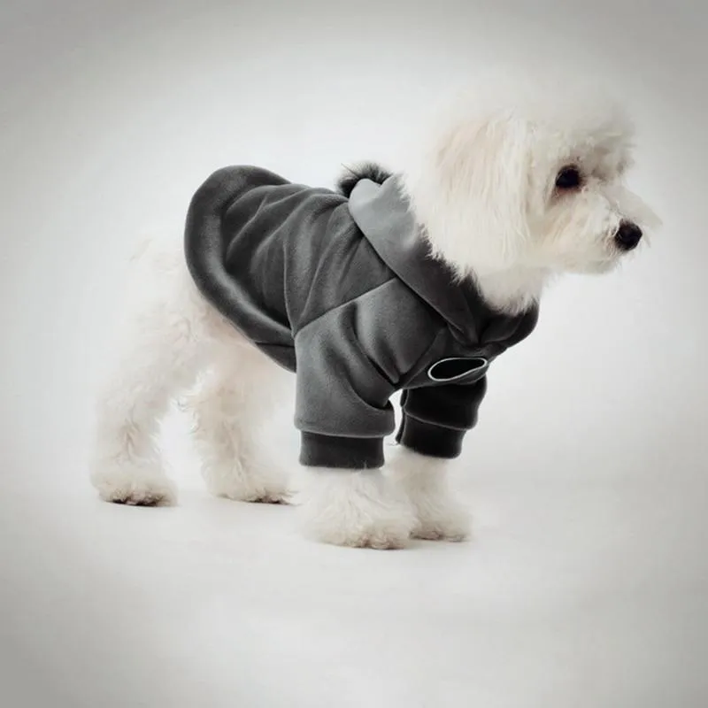 Warm Winter Dog Coat with Pom Pom Hood