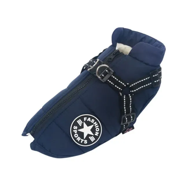 Winter Jacket With Harness for Dogs